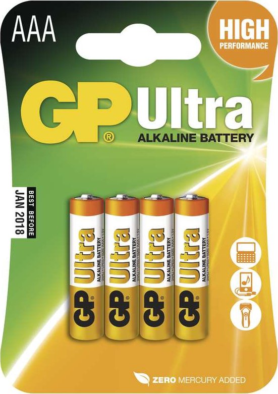 Baterie 4ks GP AAA R03 mini tužkov